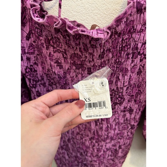 NWT Free People Smock it To Me Mini Dress Size XS - Picture 7 of 7